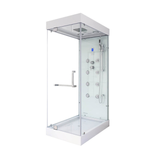 Parná sprcha s vodopádom a LED osvetlením DESIGN M - 80 x 120 cm