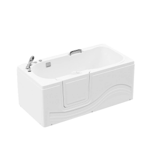 Bezbariérová vaňa s hydromasážou VITAL M - 153 x 76 cm Ľavá