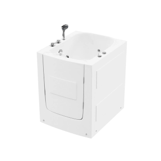 Bezbariérová sedacia vaňa s hydromasážou VITAL L - 85 x 95 cm pravá