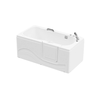 Bezbariérová vaňa s hydromasážou VITAL M - 153 x 76 cm Pravá