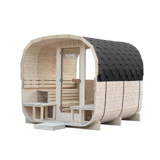 Záhradná sauna HYGGE DELUXE - 230 cm x 220 cm pre 4-6 osôb