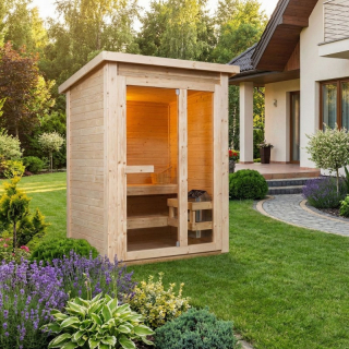 Vonkajšia sauna HELSINKI pre 2-3 osoby, 165x175x218,9 cm