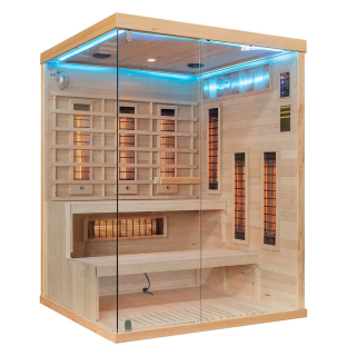 M-SPA EP3R Pravá infrasauna s himalájskymi soľnými kameňmi 150 x 140 x 200 cm