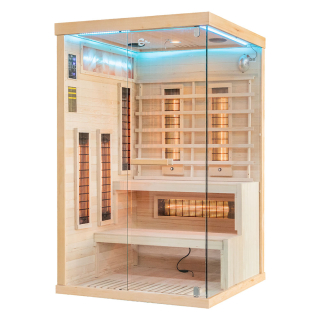 M-SPA EP2R Ľavá infrasauna s himalájskymi soľnými kameňmi 120 x 120 x 200 cm
