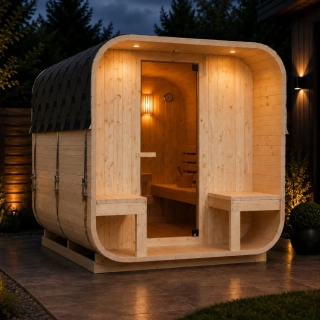 Vonkajšia sauna GÖTEBORG pre 4 osoby 188,2 x 220 x 194 cm